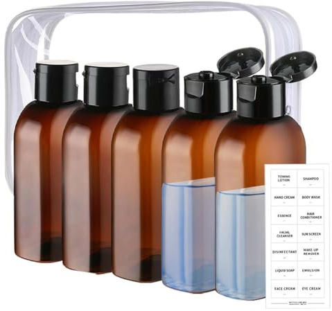 Bidones De Viaje Para Artículos De Higiene Personal | Envase Recargable Para Líquidos | Botellas Reutilizables Multifunción 100ml Botella Tamaño ViajeSenderismo Excursiones Y Actividades Al Aire Libre