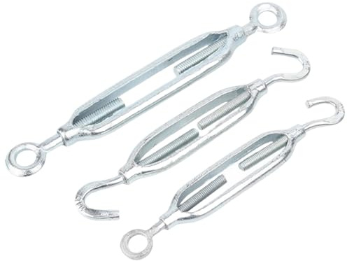 Dragstänger För Tråd Torkställning Justerbar Spännare för Trädgårdsmetallrep Med Galvaniserad Krok Och Ögonspännare M6-M30 (OC-typ, M14x250(1pcs))