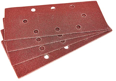 Amtech V4005 P80 Grit 1/3 Sheet Sander Set, 10 Piece Sanding Sheets, 93mm x 230mm