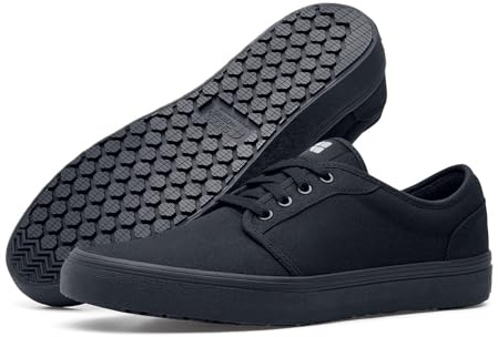 Shoes For Crews Unisex Slip-Resistant Work Sneakers – Comfortable, Lightweight, Water-Resistant & Non-Slip Work Shoes - Ideal for Men & Women in Hospitality, Retail, Food Service & More - Merlin, Size 10.5