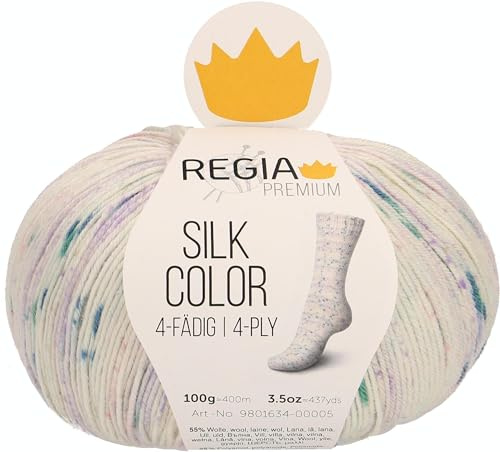 Schachenmayr REGIA Premium Silk Color, 100G, Glance color Hilos Para Tejer A Mano