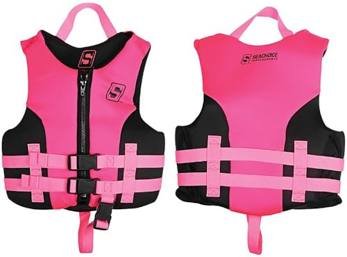 Seachoice Evoprene Multi-Sport Life Jacket - Child - Pink/Black, USCG Level 70