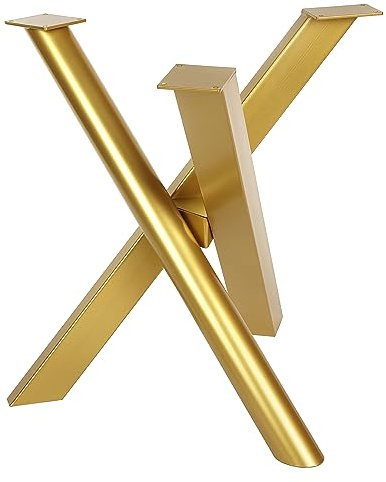 Magnetic Mobel Estructura de Mesa de Comedor con Diseño de Araña, Resistente, Patas de Mesa de Acero Macizo, Dorado, 71x71x72 cm