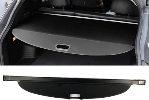 LANAZU Für Ford Focus Fourth gen. 2019-2021 Auto Laderaumabdeckung Kofferraumabdeckung Rollo, Frachtabdeckungen für Automobile Einziehbarer Kofferraum Abdeckung Rollo