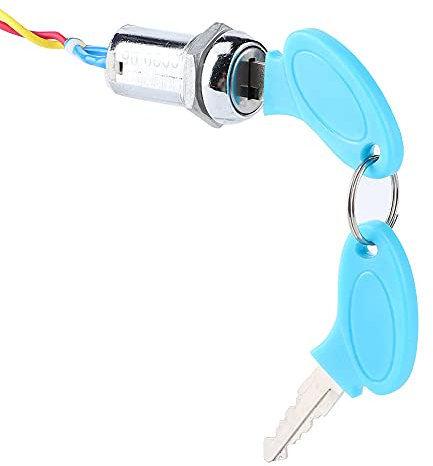 Interruttore di Accensione con Chiave, Interruttore a Chiave di Accensione, Interruttore di Accensione con 2 Chiavi Come Ricambio per Scooter Elettrico