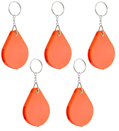 EUYKQNOI 5 Piezas Mini Lupas De Bolsillo 10X, Lupa De Lectura Plegable con Funda Protectora – Lupa De Cristal Portátil para Leer, Hobbies Y Joyería, Ideal para Viajes, Inspección, Joyas, Moned