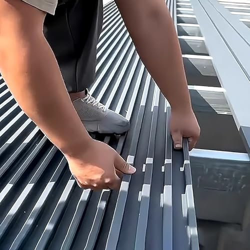 Corrugated Roofing Sheets, 3ft Width Metal Roofing Corrugated Panel, Mobile Homes Gazebo Hard Top Roof Replacement Panels, Foam Board Insulation for Chicken Coop for Sheds(L 70cm(2.3ft))