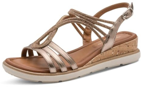 Tamaris sandale femme à talon compensé
