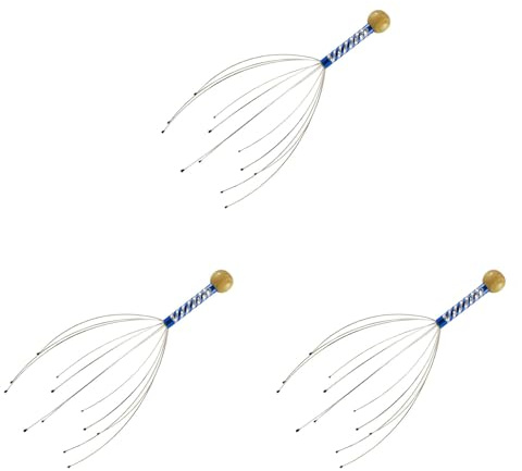 Uikdjgu 3X Head Massage Spider Head Masseur for Relaxation Therapy and Stress Relief