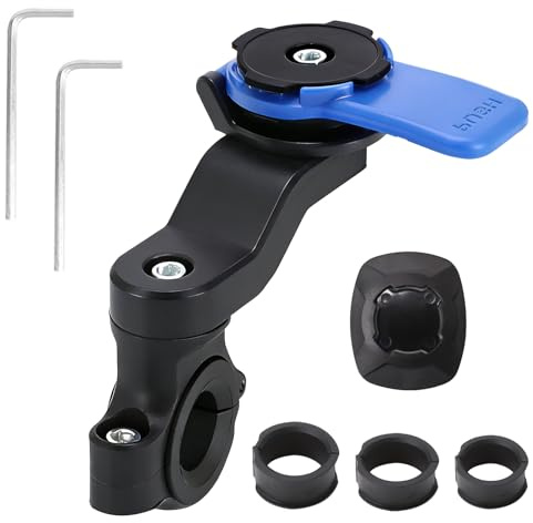nplaseta Soporte universal para bicicleta giratorio 360 °, soporte para manillar azul, soporte para teléfono móvil para 4,7 – 7,2 pulgadas, para smartphone, bicicleta de carretera, soporte para