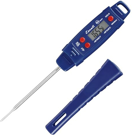 Escali DHP3 Digital Meat Thermometer, IPX7 Waterproof, Backlit Display
