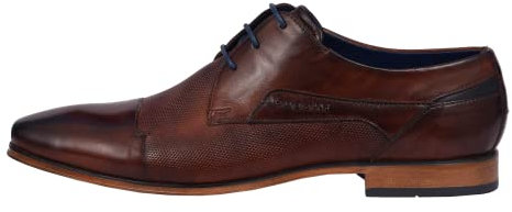bugatti Herren Businessschuhe, Männer Business Schnürer,Low-tie,schnürschuhe,Anzugschuhe,Derby schnürung,Office,büro,braun (6000),47 EU / 11.5 UK