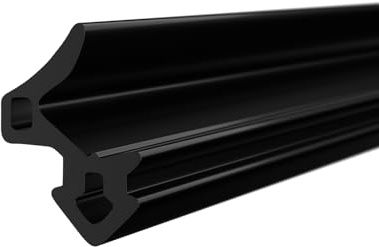 DQ-PP Joint de fenêtre - Noir - 50 m - S-1188 - Pour fenêtre en PVC Gealan - Joint d'étanchéité en caoutchouc - Joint de fenêtre en plastique - Joint profilé de porte