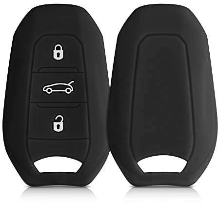 kwmobile Cover Chiavi Auto Compatibile con Opel con 3 tasti Smartkey (Keyless Go) - Custodia Protettiva Chiave Auto Copri Telecomando Gomma - Portachiave Macchina Silicone
