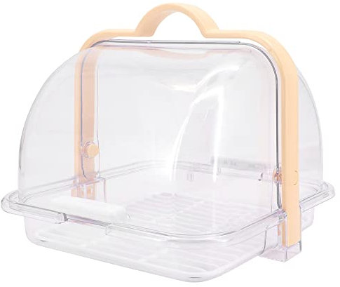 Beowanzk Bread Box to Keep Bread Fresh,Bread Bins for Kitchen,Bread Storage Containers,Transparent Breadbin with Dustproof Cover and Handle,BPA-Free