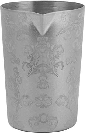 Verre à Mélanger à Cocktail – Verre à Mélanger en Acier Inoxydable pour Artisanaux, Barmans, Verre à Mélanger pour Mélanger Boissons Chaudes/froides, Passe au