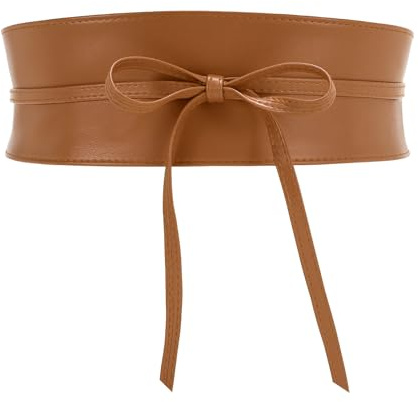 JasGood Damen Obi Gürtel,Braun,87cm