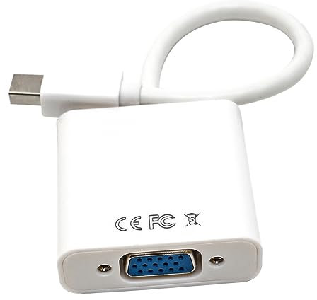 OSALADI Mini to Vga Converter Adapter Cable Male to Female Video Converter for Displayport to Vga Adapter Supports