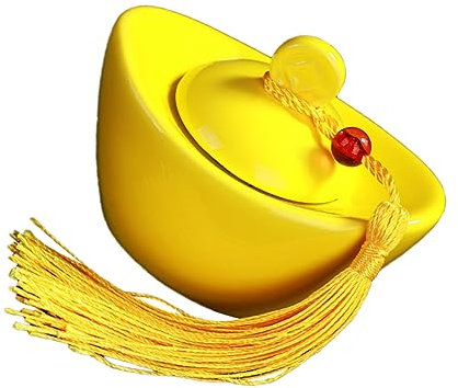 BESTYASH Portable Tea Can Ceramic Ingot Tea Tin Sealing Lid in Storage Jars for Kitchen Use