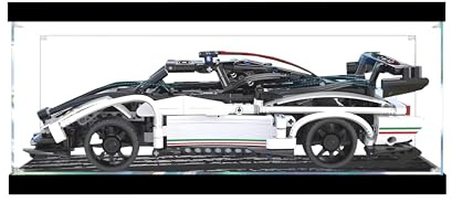 Vitrina acrílica transparente para coches LEGO 42214 Technic, caja expositora de 3 mm, vitrina, a prueba de polvo, regalos para los amantes de los coches (sin modelo) (transparente + ligero)