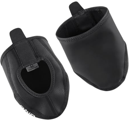 Toddmomy Copriscarpe Ciclismo Antivento Termico Mezza Parte Protettivi per Uomo Nero Xs-s Caldi e Resistenti per Bici da Strada e Mountain Bike