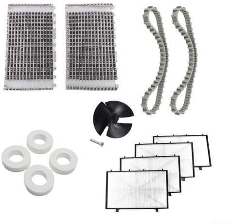 Kit di pulizia per piscina, 2 x 6101641-R2 4 x 9991432-R4 2 x 998500-R2 cinghie 4 x ruote da arrampicata 1 x 9995266-R