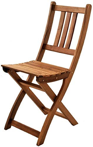 SAM Gartenstuhl Farum, Akazie-Holz, für Balkon Garten, Terrasse, zusammenklappbar, FSC® 100% Zertifiziert