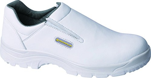Deltaplus Robion Mens/Womens Slip On Hygiene Kitchen Chef S2 Safety Shoes UK 5 / EU 38 White