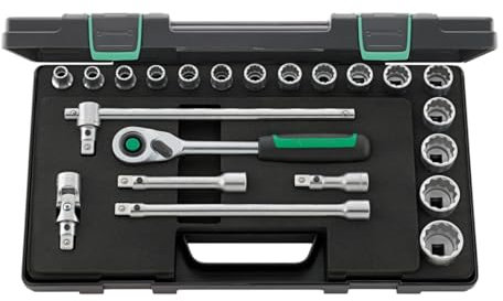 JUEGO COMPLETO DE LLAVE DE VASO 1/2 - 50/16/6QR