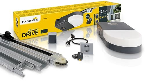 Schellenberg 60923 Garagentorantrieb Smart Drive L mit 2X 868 MHz Handsender, max. Torfläche 10 m², 600 N Zugkraft