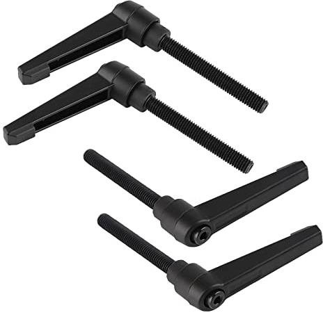 efuturetime® 4PCS Poignées de Serrage Réglables M8, Poignée de Levier de Serrage Rapide en Acier avec 60mm Goujon
