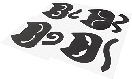 DRESSOOS Easy Peel Stick Katze Licht Aufkleber Abnehmbare Wandtattoos Für Zimmer