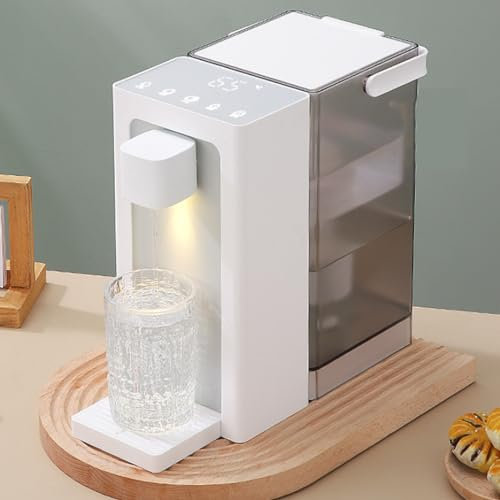 Wasserspender für die Arbeitsplatte, 3-Liter-Wassertank, 5-stufige Temperaturregelung, intelligenter Kindersicherungsschutz, intelligenter Touchscreen, 3 Sekunden schnelles Kochen für Küchen und Bür