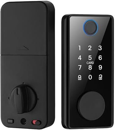 Serrure intelligente à empreinte digitale,Smart Lock Serrure d'empreintes digitales,Serrure de Porte D'entrée Intelligente avec Empreinte Digitale et Serrure de Porte à
