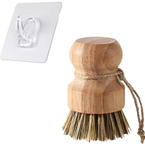 XPEX spazzola piatti cucina Spazzola per funghi e verdure pennello per funghi facile da pulire stoviglie pentole padelle e verdure Include spago e ganci