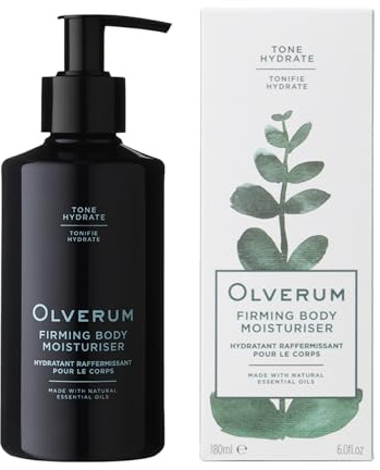 Olverum Firming Body Moisturiser - Toning & Hydrating Body Lotion - Vegan & Cruelty Free Intensive Moisturising Replenishing Cream Enriched with Papaya Enzyme for Dry Skin (180ML)