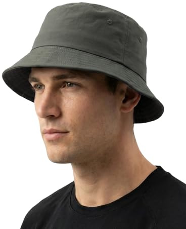 Zylioo Solhatt, överdimensionerad och snabbtorkande solhatt, vattenavvisande fiskarhatt, lätt sommarhatt med rem, resehatt, storlek XXL