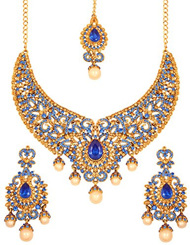 Touchstone Collier de bijoux indien en bollywood et mariée pour femme