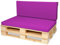 SuperKissen24. Palettenkissen Palettenauflagen Sitzkissen - 120x80 cm und Rückenlehne 120x40 cm - Outdoor und Indoor - rosa