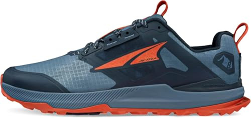 ALTRA Men's AL0A85NC Lone Peak 8 Trail Running Shoe, Blue/Orange, 14
