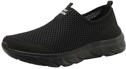 Genérico Zapatos Urban Hombre Correr Trabajar con Parte Inferior Suave Casuales de Gran tamaño sin Cordones Calzado Caminar Bambas Gimnasio Tenis Fitness Jogging