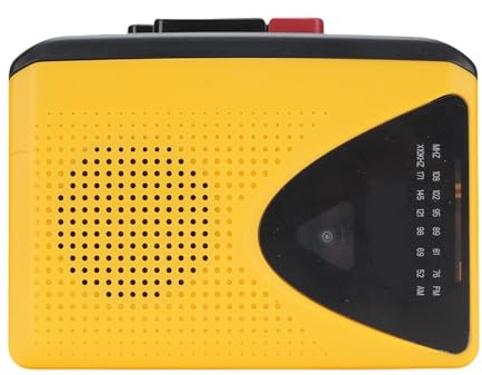 Plyisty Kassettbandspelarinspelare, Bärbar AM FM-radio, Inbyggd Mikrofon och Högtalare, 3,5 Mm Hörlursuttag, Kompakt Storlek för Hem, Resor