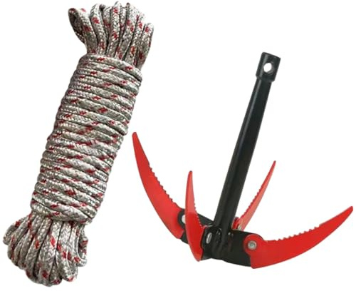 Outanaya Râteau à Main Pliable en Acier Inoxydable Dents Coupantes, Outil Professionnel pour Enlever Les Herbes Aquatiques, pour Bassin et Entretien de Jardin, Usage Couleur Aléatoire