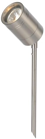 Lucide ARNE-LED – trädgårdsstrålkastare utomhus – Ø 6,3 cm – LED – GU10 – 1 x 5 W 2700K – IP44 – krom matt