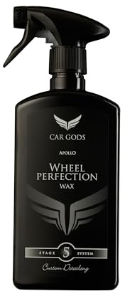 Cera per Cerchi in Lega Car Gods 54 - Lucidante perfezionante, previene la ruggine e respinge Lo Sporco con Una Formula idrofobica - Adatta a Tutte Le Ruote verniciate - 500 ml