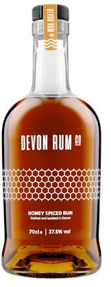 Devon Rum Co. Honey Spiced Rum | Hand-Crafted with Exotic Caribbean Rums, Fresh Devon Honey, Subtle Spices and Citrus | 37.5% ABV | 70cl