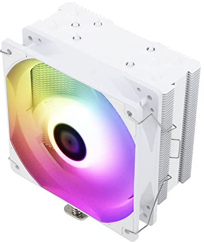 Thermalright Assassin King 120 SE BLANC ARGB Refroidisseur d'air pour processeur, 5 caloducs, TL-C12CW-S PWM Refroidisseur de processeur silencieux pour AMD AM4 AM5/Intel 1150/1151/1155/1200/1700