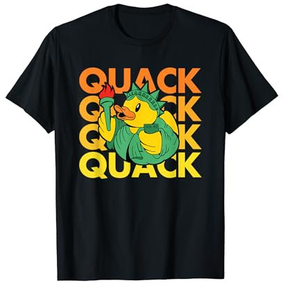QUACK NYC New York City Rubber Duck Statue of Liberty T-Shirt