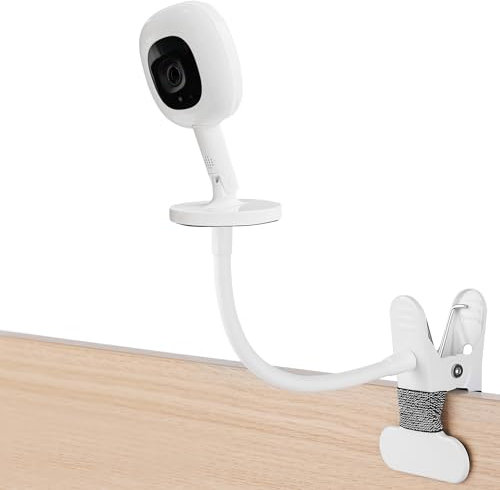 iTODOS Babyphone-Halterung, kompatibel mit Nanit Pro Smart Babyphone und Flex-Ständer, 20,3 cm (8 Zoll) Flexible Arm-Monitorhalterung, befestigen Sie Ihre Babykamera, wo Immer Sie möchten - 1 Packung