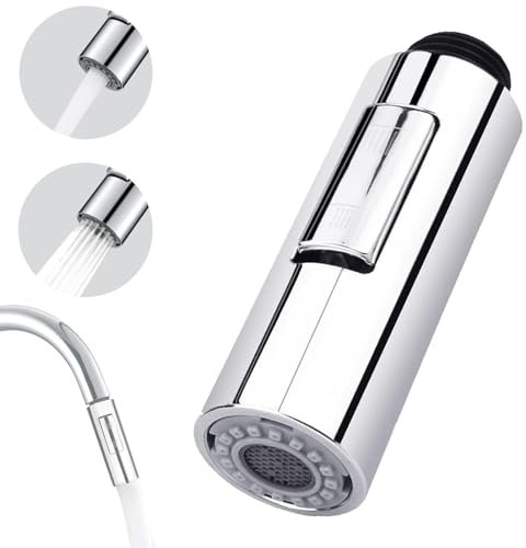 Doccetta per Lavandino Cucina Bagno, Ricambi Doccetta Cucina Testa di Spruzzo del Rubinetto della Cucina, Rubinetto Doccetta Estraibile Universale per Lavello da Cucina G 1/2 inch 2 Modalità